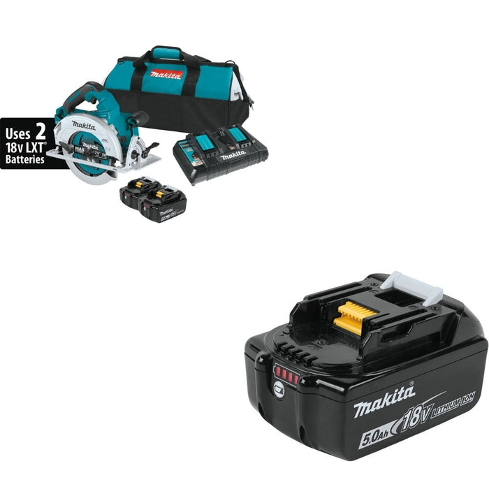 Makita XSH06PT 7-1/4" Circular Saw Kit W/ FREE BL1850B 5.0Ah Battery