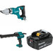 Makita XSJ03Z Straight Shear Kit W/ Caulk Gun and FREE 5.0Ah Battery