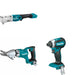 Makita XSJ05Z Fiber Cement Shear W/ XLT03Z Angle Impact Wrench and FREE XDT13Z Impact Driver