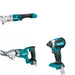 Makita XSJ05Z Fiber Cement Shear W/ XLT05Z Angle Impact Wrench and FREE XDT13Z Impact Driver