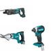Makita XSJ05Z Fiber Cement Shear W/ XRH04Z Rotary Hammer and FREE XDT13Z Impact Driver