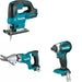 Makita XSJ05Z Fiber Cement Shear W/ XVJ04Z Jig Saw and FREE XDT13Z Impact Driver