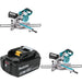 Makita XSL02Z 7-1/2in Miter Saw, 2 Pack Kit W/ FREE BL1850B Battery