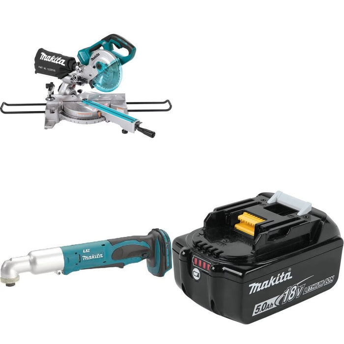 Makita XSL02Z Miter Saw Kit W/ XLT01Z Angle Driver and FREE BL1850B Battery