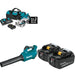 Makita XSR01PT Rear Handle Saw Kit W/ XBU03Z Blower and FREE BL1850B-2