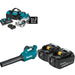 Makita XSR01PT Rear Handle Saw Kit W/ XBU03Z Blower and FREE BL1850B-2