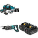 Makita XSR01PT Rear Handle Saw Kit W/ XRH04Z Rotary Hammer and FREE BL1850B-2 Batteries