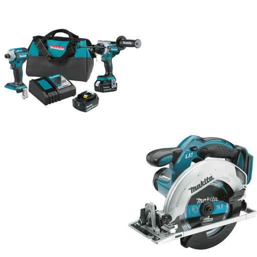 Makita XT288T  18V LXT® Li-Ion 2-Pc. Combo Kit W/ FREE XSS02Z 18V LXT Circ Saw