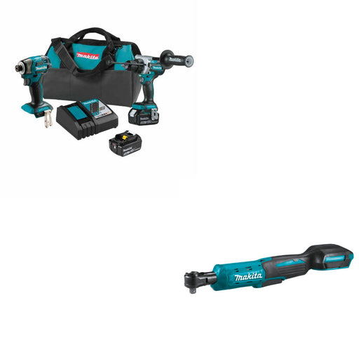 Makita XT297T 18V LXT Li-Ion 2 Pc. Combo Kit W/ FREE XRW01Z 18V LXT Ratchet