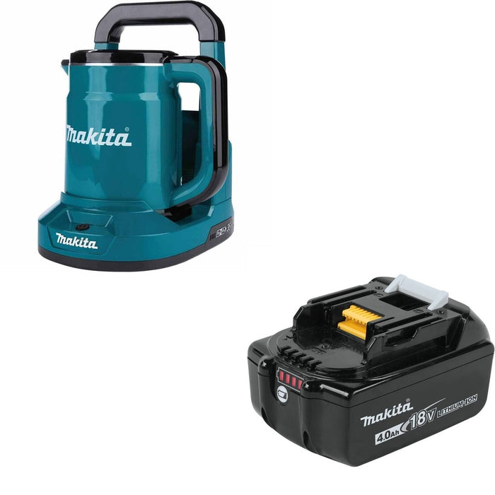 Makita XTK01Z 36V (18V X2) LXT Hot Water Kettle W/ BL1840B 18V LXT Lithium-Ion 4.0Ah Battery