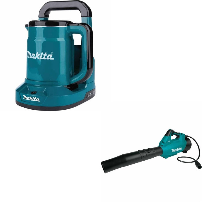 Makita XTK01Z 36V (18V X2) LXT Hot Water Kettle W/ CBU01Z 36V Brushless Blower, Connector Cable