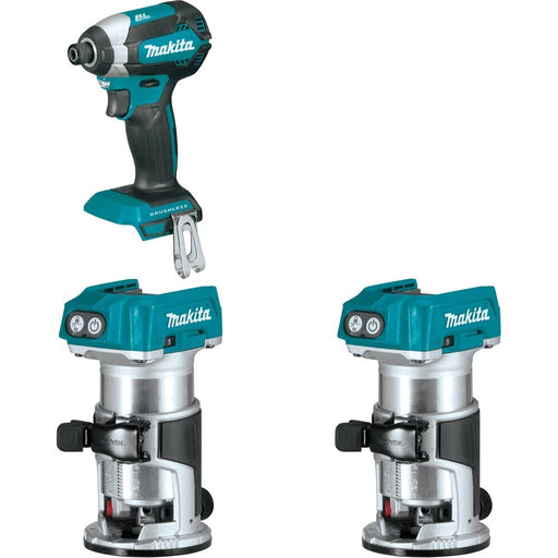 Makita XTR01Z[2] Compact Router W/ FREE XDT13Z Impact Driver