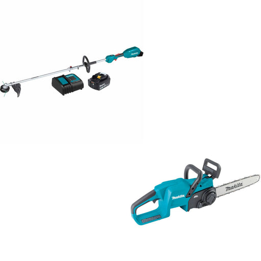 Makita XUX02SM1X1 18V LXT Power Head Kit W/ FREE XCU11Z 18V LXT 14" Chain Saw