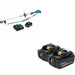 Makita XUX02SM1X2 Couple Shaft Power W/ BL1850B-2 18V LXT Lithium-Ion 5.0Ah Battery, 2 Pack