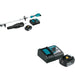 Makita XUX02SM1X3 Couple Shaft Power Head Kit w/ Attachments W/ BL1840BDC1 Battery and Charger