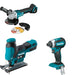 Makita XVJ05Z Jig Saw W/ XAG09Z Angle Grinder and FREE XDT13Z Impact Driver
