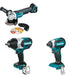 Makita XWT08Z Impact Wrench W/ XAG11Z Angle Grinder and FREE XDT13Z Impact Driver