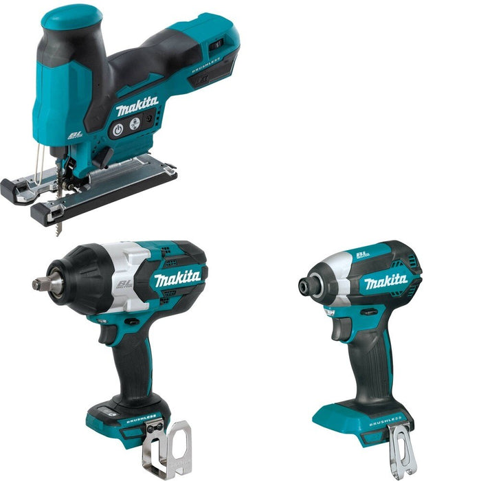Makita XWT08Z Impact Wrench W/ XVJ05Z Jig Saw and FREE XDT13Z Impact Driver