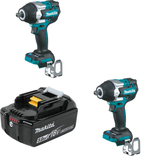 Makita XWT18Z Mid-Torque Impact Wrench, 2 Pack Kit W/ FREE BL1850B Battery