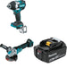 Makita XWT18Z Impact Wrench Kit W/ XAG26Z Grinder and FREE BL1850B Battery