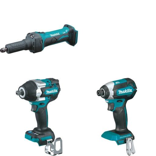 Makita XWT18Z Impact Wrench W/ XDG01Z Die Grinder and FREE XDT13Z Impact Driver
