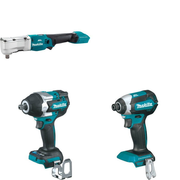 Makita XWT18Z Impact Wrench W/ XLT05Z Angle Impact Wrench and FREE XDT13Z Impact Driver