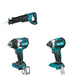 Makita XWT18Z Impact Wrench W/ XRJ05Z Recipro Saw and FREE XDT13Z Impact Driver