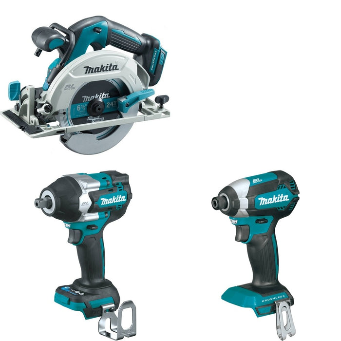 Makita XWT18Z Impact Wrench W/ XSH03Z Circular Saw and FREE XDT13Z Impact Driver