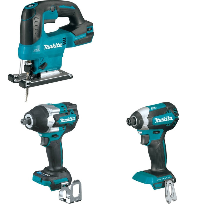 Makita XWT18Z Impact Wrench W/ XVJ04Z Jig Saw and FREE XDT13Z Impact Driver
