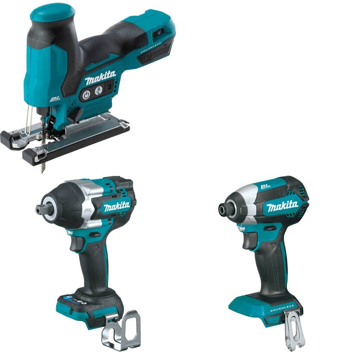 Makita XWT18Z Impact Wrench W/ XVJ05Z Jig Saw and FREE XDT13Z Impact Driver
