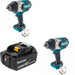 Makita XWT19Z 1/2" Impact Wrench, 2 Pack Kit W/ FREE BL1850B 5.0Ah Battery