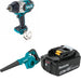 Makita XWT19Z Impact Wrench Kit W/ XBU05Z Blower and FREE BL1850B Battery