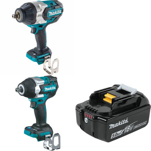 Makita XWT19Z 1/2" Impact Wrench Kit W/ XWT18Z Mid-Torque and FREE BL1850B Battery