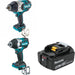 Makita XWT19Z 1/2" Impact Wrench Kit W/ XWT18Z Mid-Torque and FREE BL1850B Battery