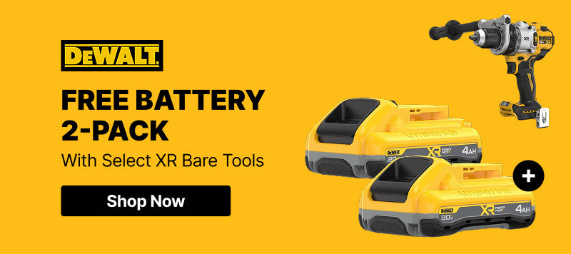 DeWalt Free Battery 2-Pack With Select XR Bare Tools