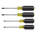 Klein Tools 85664 Screwdriver Set, Square Recess, 4-Piece