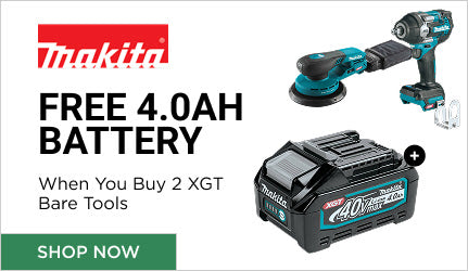 Makita - Free 4.0Ah Battery When You Buy 2 XGT Bare Tools