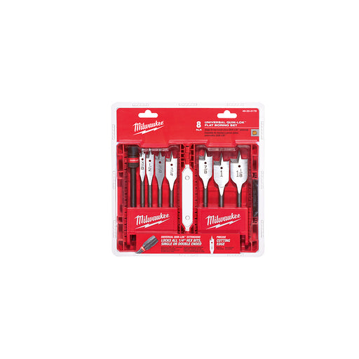 Milwaukee 49-22-0175 8-Piece Universal Quik-Lok Flat Boring Set