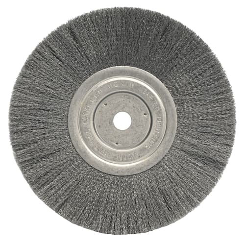 Weiler 01135 8" Narrow Crimped Wire Wheel, .006, 5/8" A.H. - My Tool Store