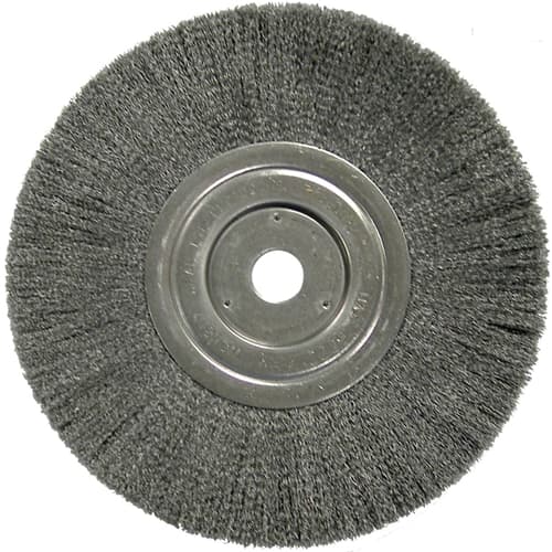 Weiler 01179 8" Narrow Crimped Wire Wheel, .014, 1-1/4" A.H., Packs of 2 - My Tool Store