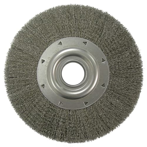 Weiler 03220 12" Crimped Wire Wheel, Wide Face, .0118, 2" A.H. - My Tool Store