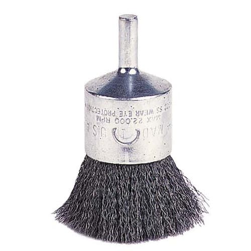 Weiler 10009 1" Crimped Wire End Brush, .006, Packs of 10 - My Tool Store