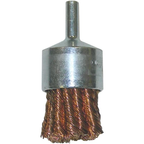 Weiler 10067 1-1/8" Knot Wire End Brush, .020, Bronze - My Tool Store