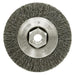 Weiler 13078 4" Narrow Crimped Wire Wheel, .014, 3/8"-24 A.H., Packs of 5 - My Tool Store