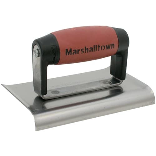 MarshallTown 138SSD 14184 - 6 X 4 SS Edger-Curved Ends 1/2R, 5/8L-DuraSoft Handle - My Tool Store