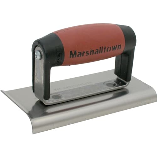MarshallTown 176D 14150 - 6 X 3 Edger-1 Curved/1 Straight End 3/8R, 1/2L-DuraSoft Handle - My Tool Store