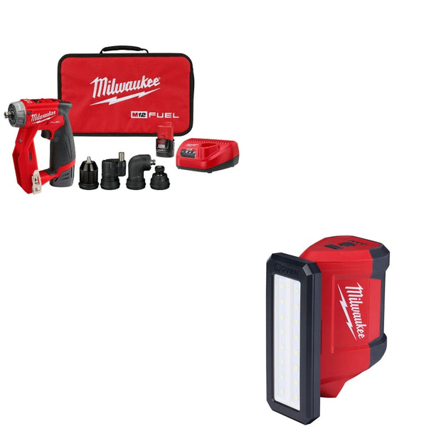 Milwaukee 2505-22 M12 FUEL Drill/Driver Kit w/ FREE 2367-20 M12 Flood Light