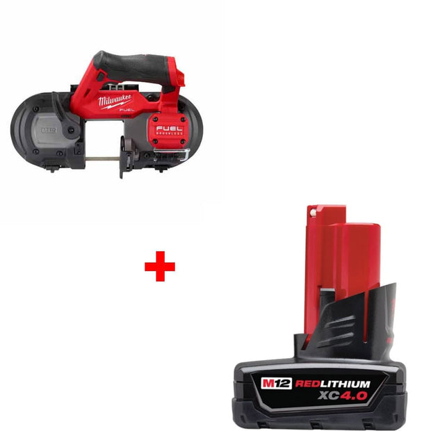 Milwaukee 2529-20 M12 FUEL Band Saw, Bare w/ FREE 48-11-2440 M12 Battery Pack