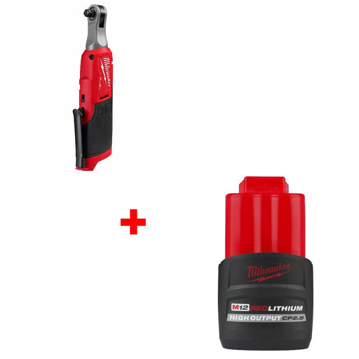Milwaukee 2567-20 M12 FUEL™ 3/8" Ratchet w/ FREE 48-11-2425 M12 Battery Pack - My Tool Store