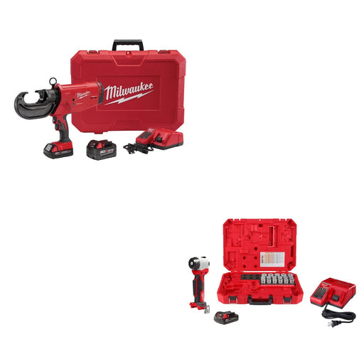 Milwaukee 2779-22 M18 Crimper Kit W/ FREE 2935CU-21S M18 Cable Stripper Kit - My Tool Store